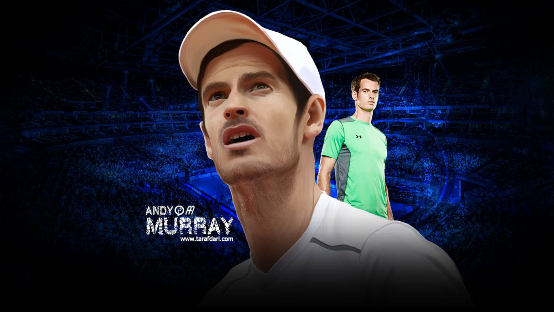 Andy Murray Cool Fan Art Background