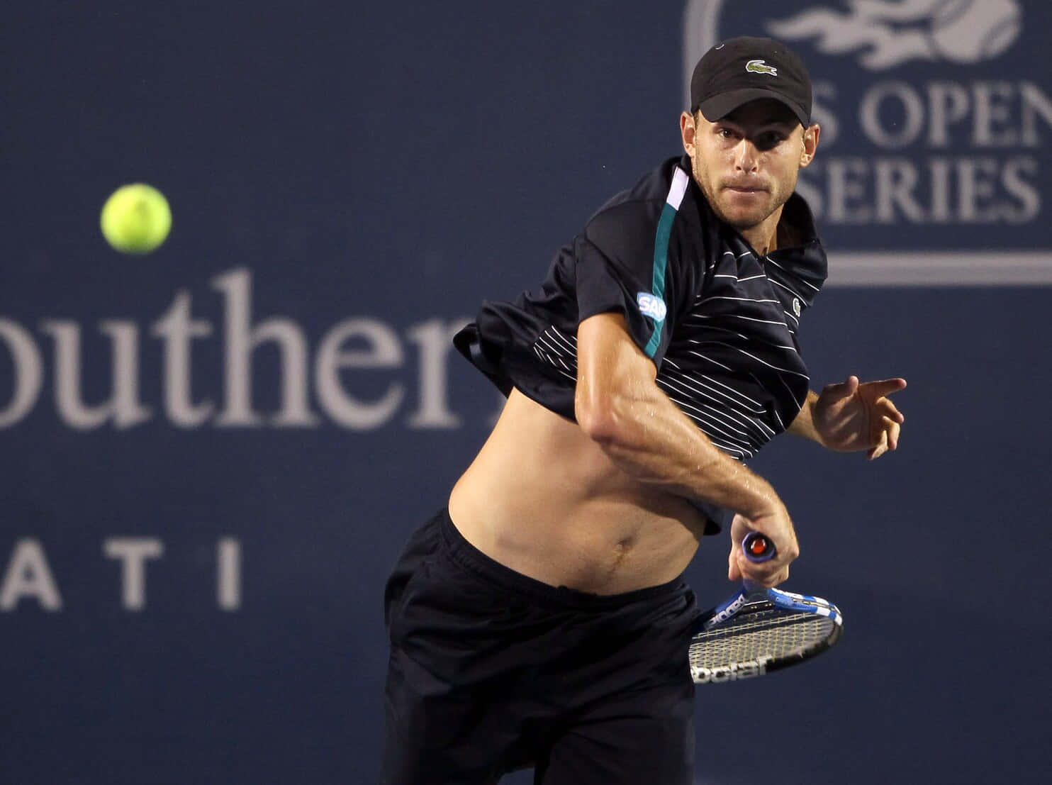 Andy Roddick After Hitting Tennis Ball