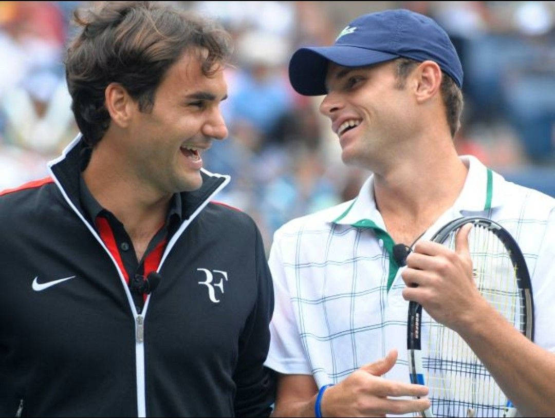 Andy Roddick And Roger Federer Background