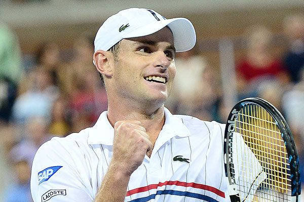 Andy Roddick Focusing On A Tennis Match