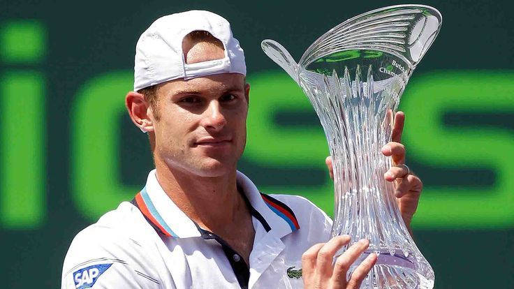 Andy Roddick In Action During A Tennis Match Background