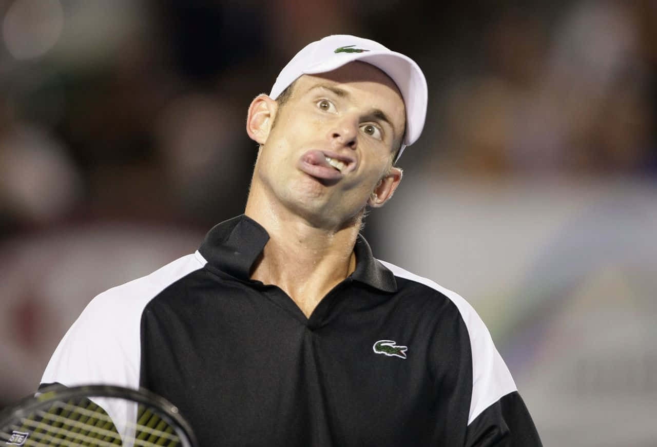 Andy Roddick Making Funny Face Background