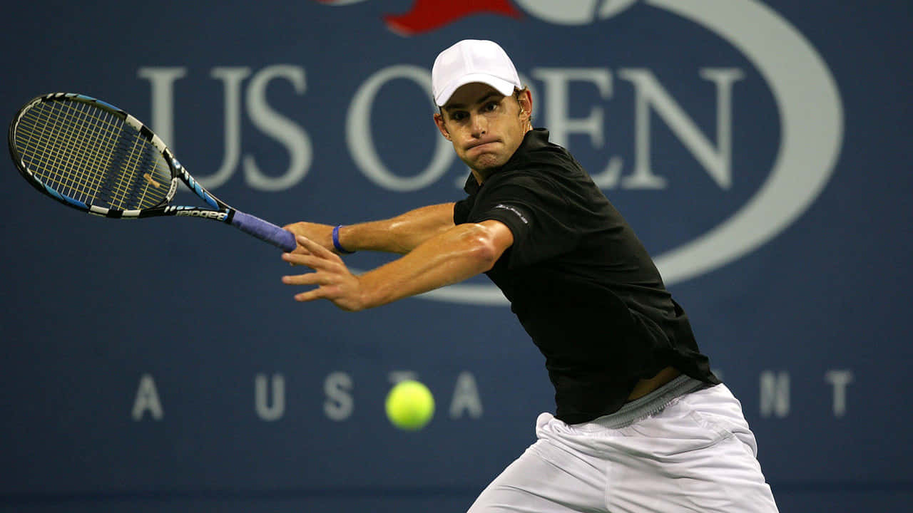 Andy Roddick Preparing To Hit Ball