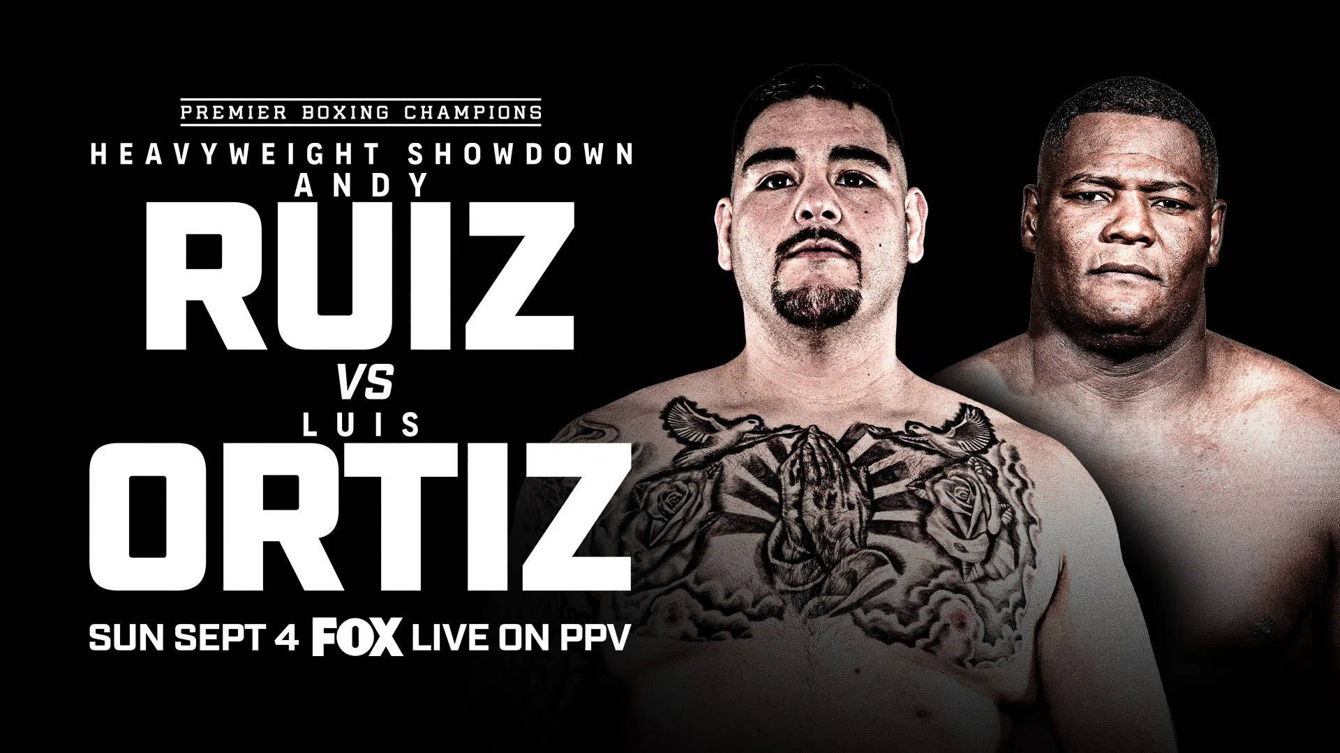 Andy Ruiz And Ortiz Poster Background