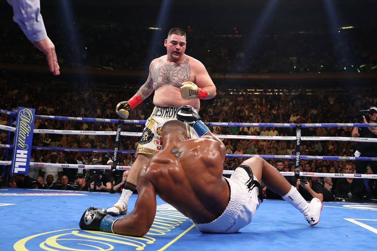 Andy Ruiz Vs Joshua Knockdown