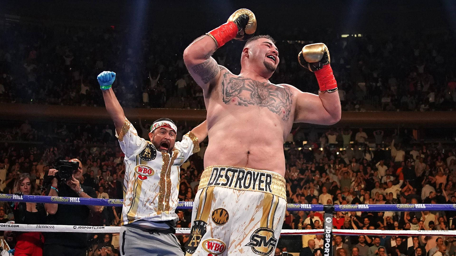 Andy Ruiz Winning Moment