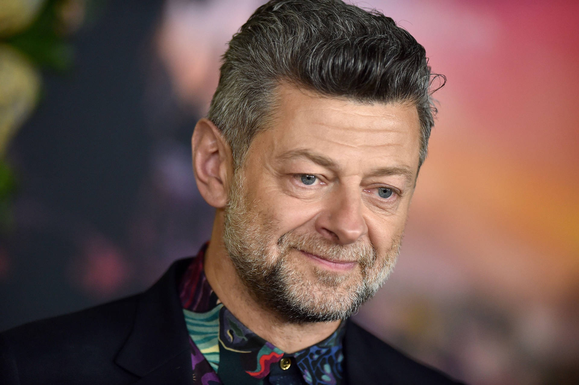 Andy Serkis In Colorful Tie