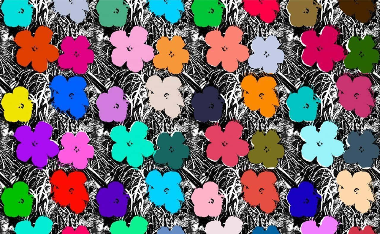 Andy Warhol Flowers Background