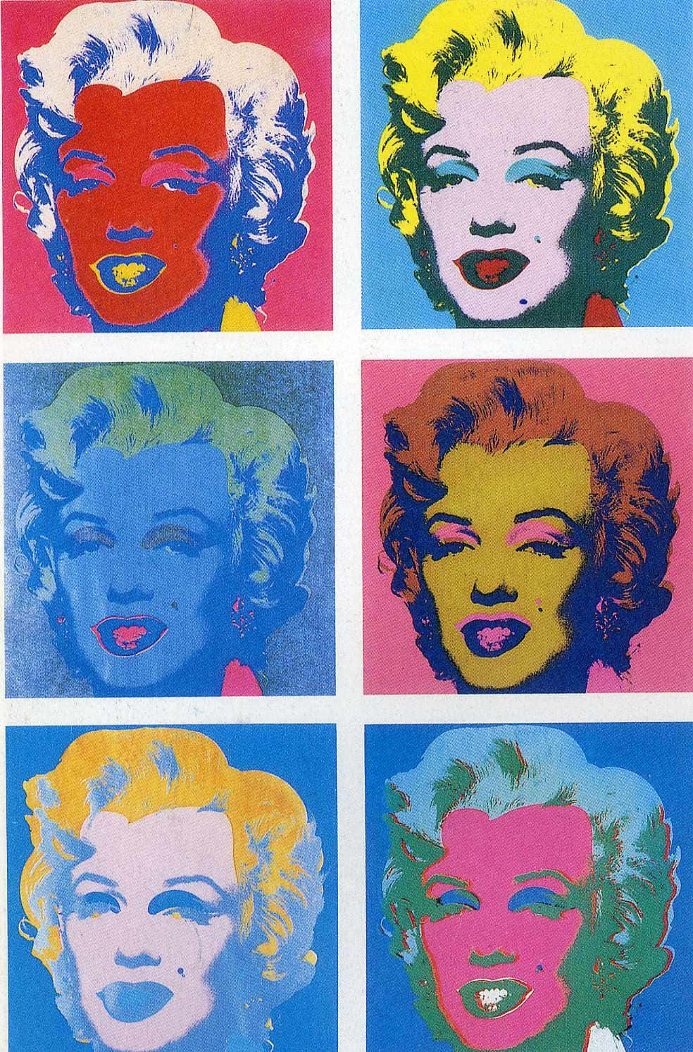 Andy Warhol Marilyn Diptych Pattern Background