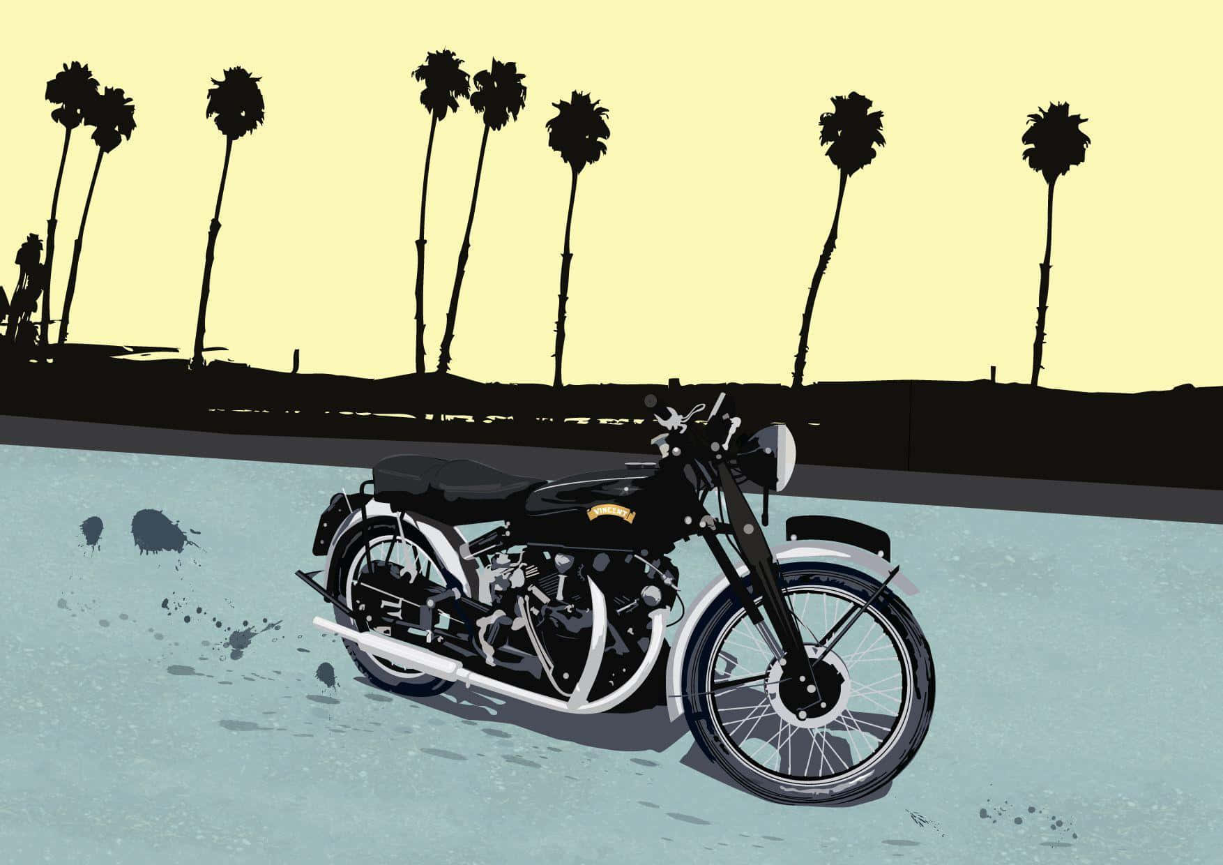 Andy Warhol Motorcycle Background