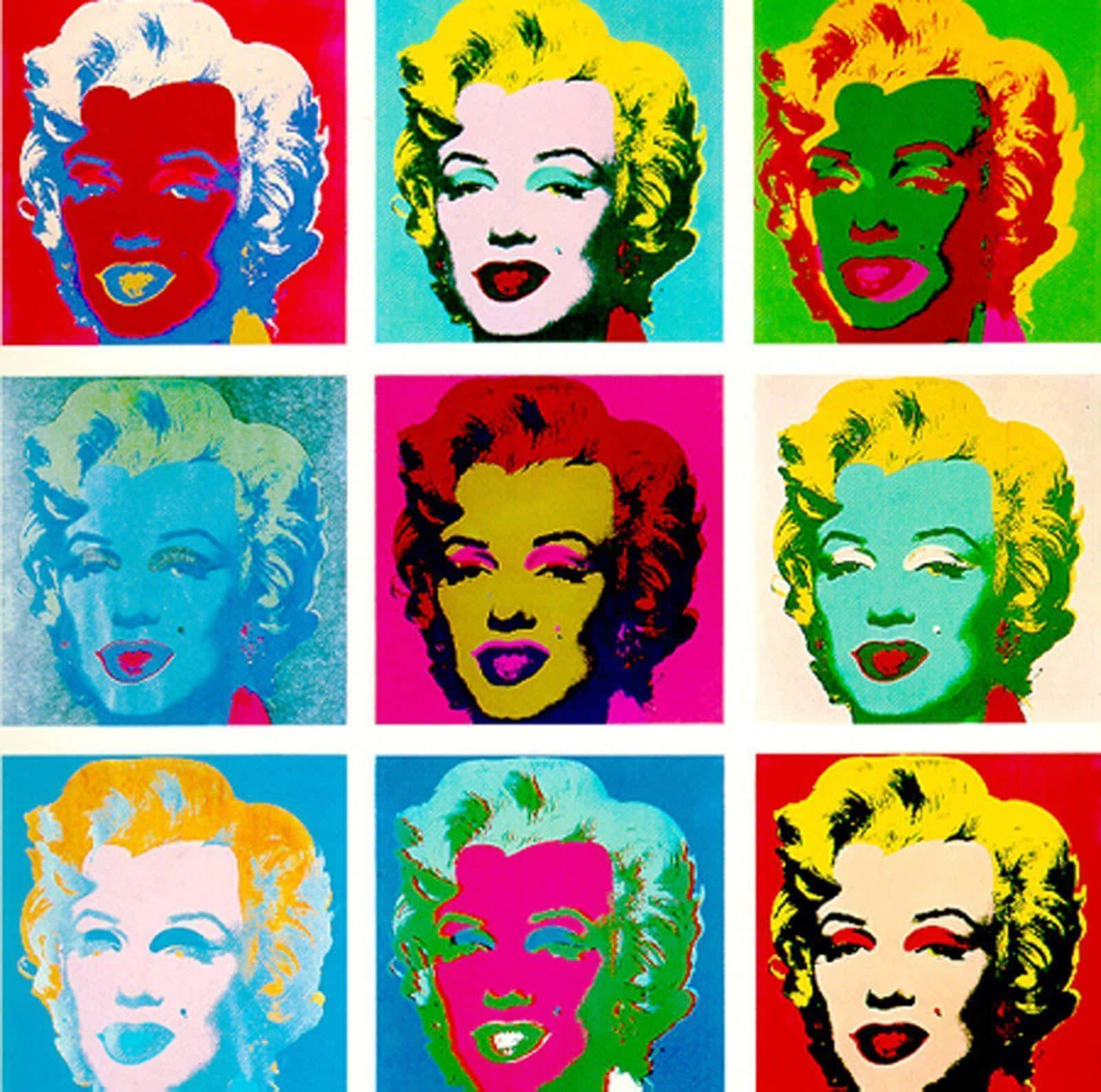 Andy Warhol Pop Culture Art Background