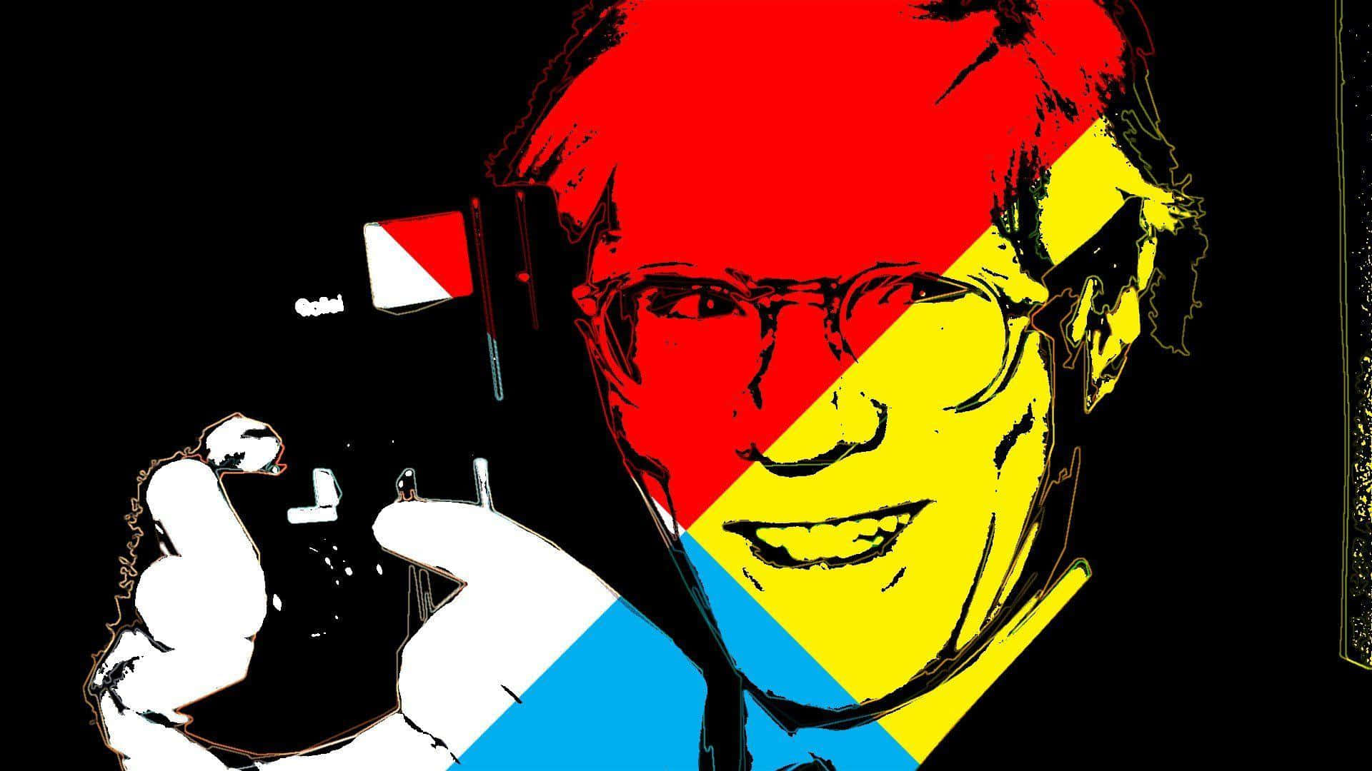 Andy Warhol Smiling Background