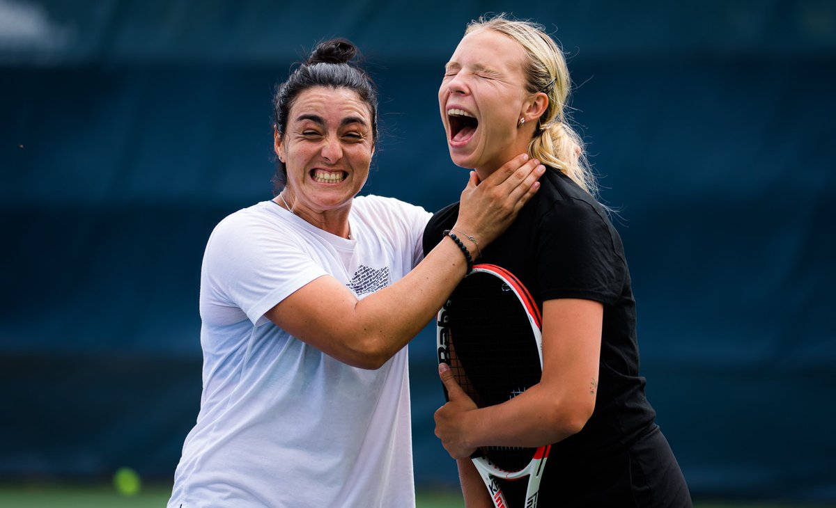 Anett Kontaveit Laughing And Cheering