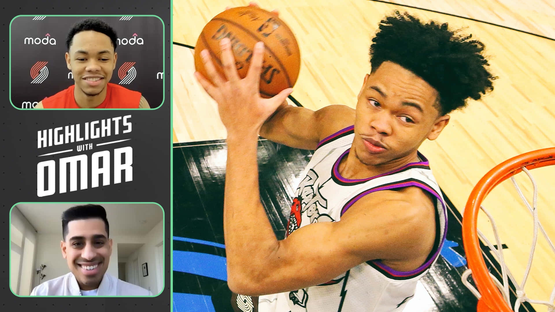 Anfernee Simons Interview With Omar Raja Background