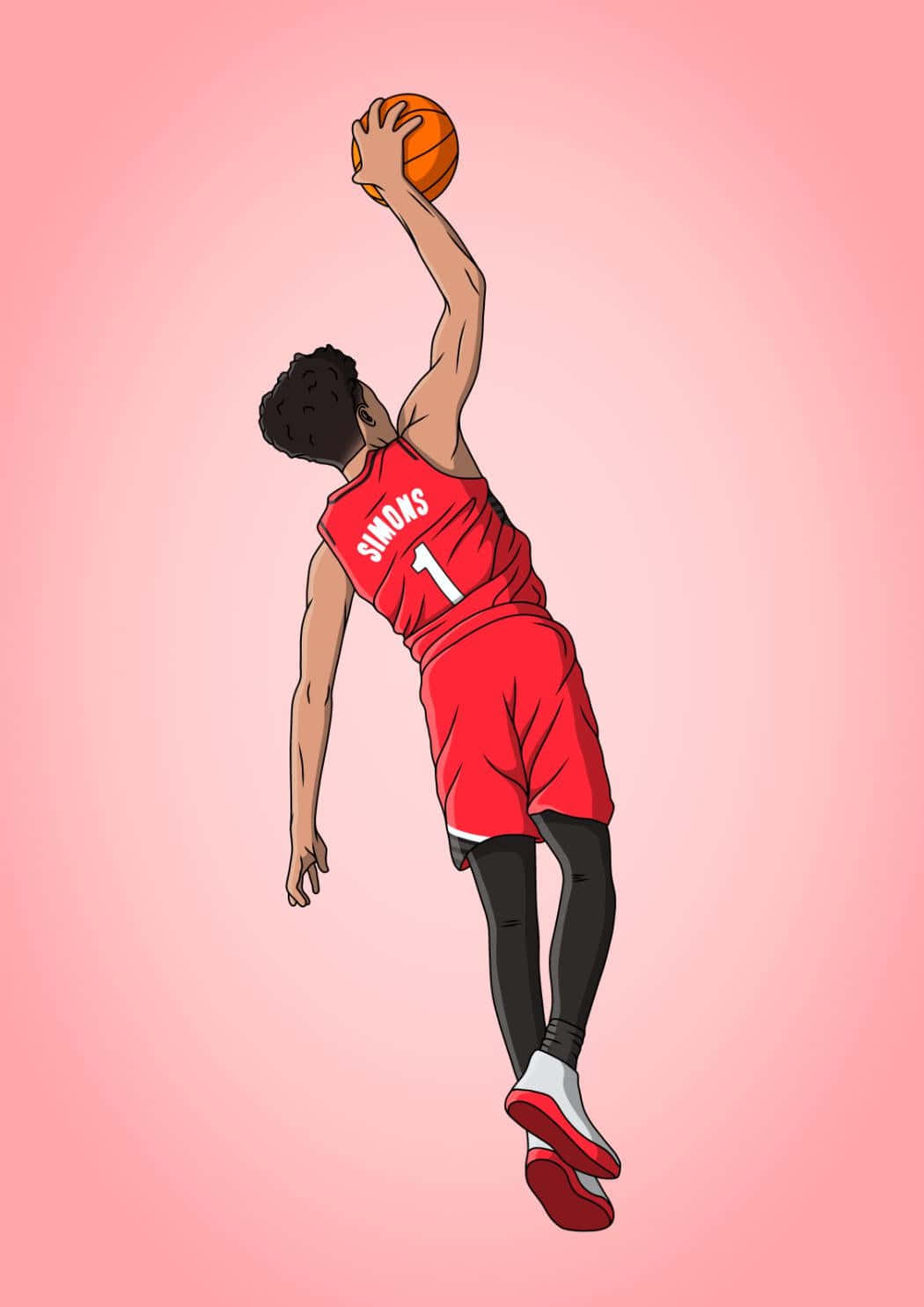 Anfernee Simons Vector Art Background