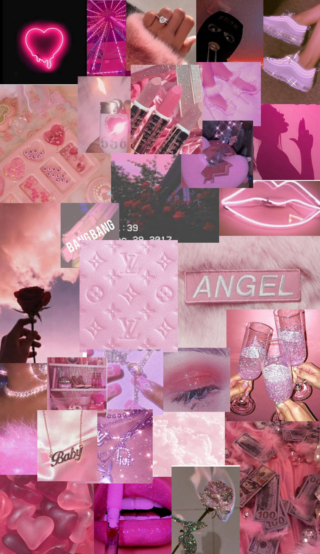 Angel Baby Pink Baddie Collage
