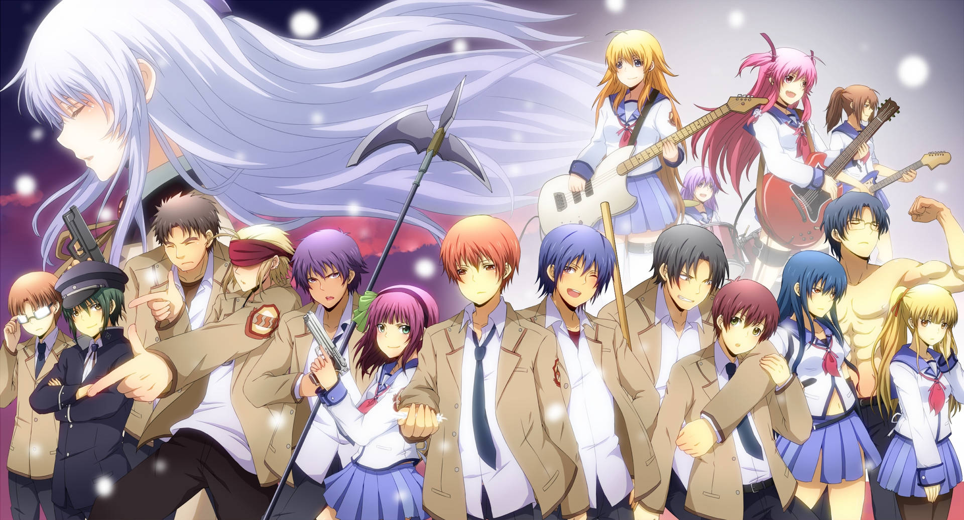 Angel Beats Anime Poster Background