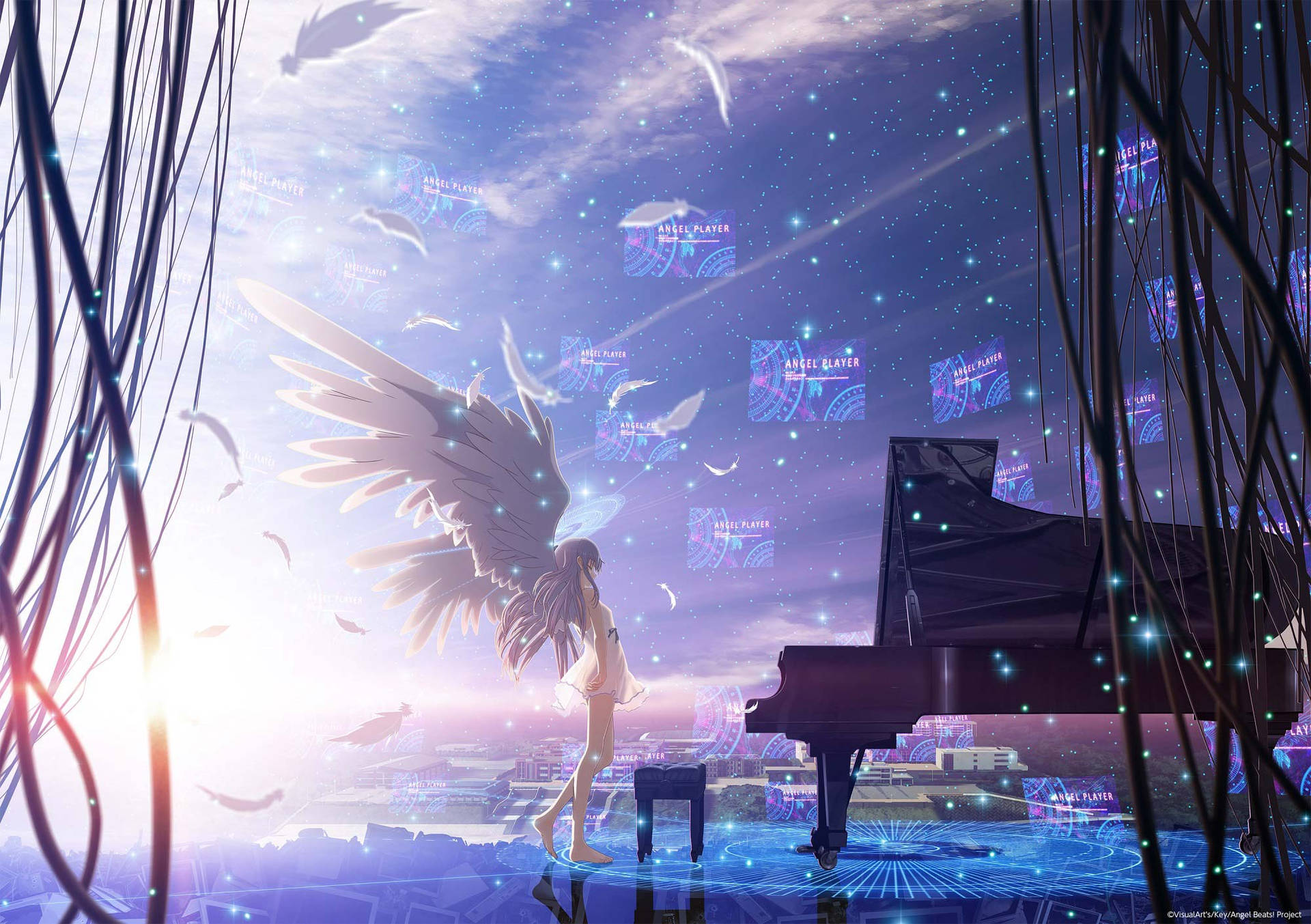 Angel Beats Fantasy Art Background