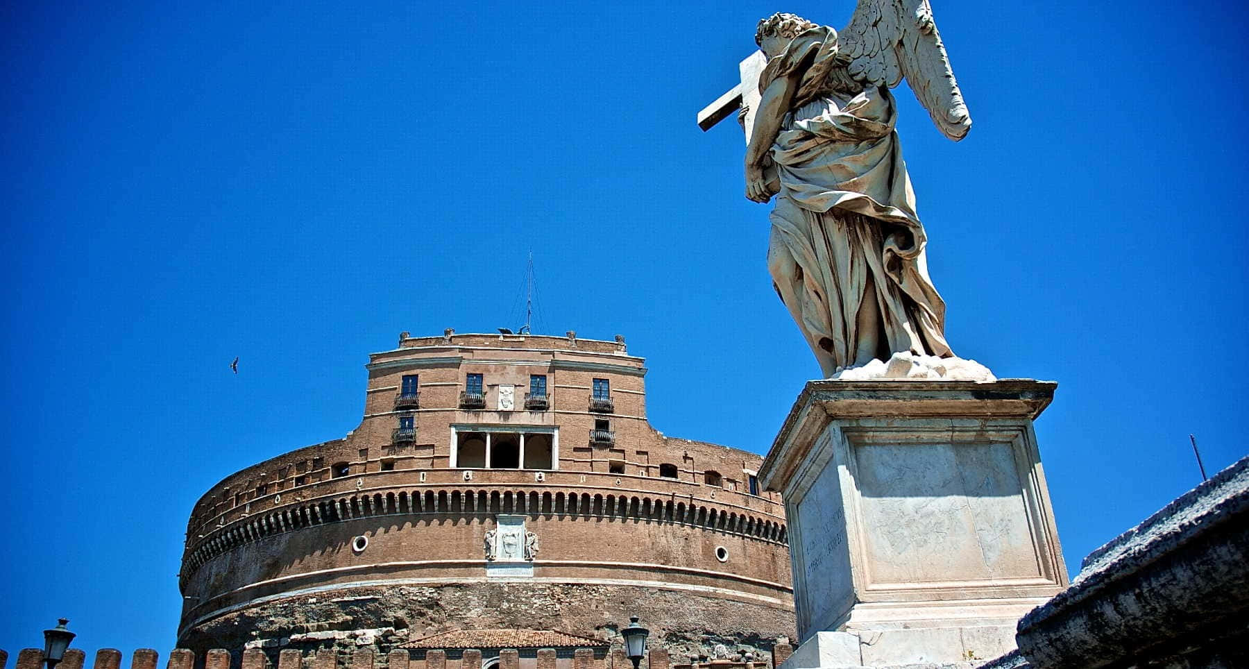 Angel Carrying The Cross At Castel Santangelo