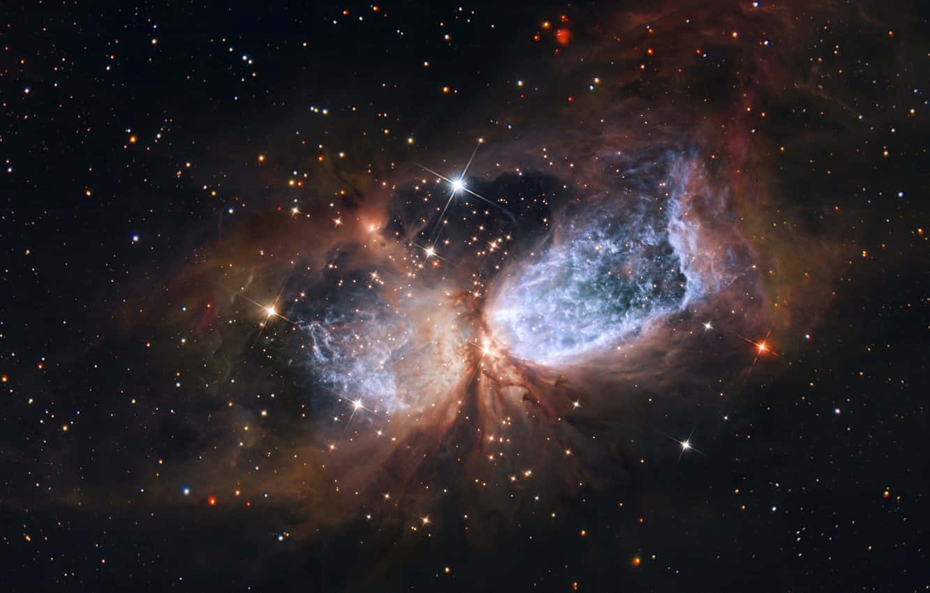 Angel Nebula In Galaxy Astronomy Background