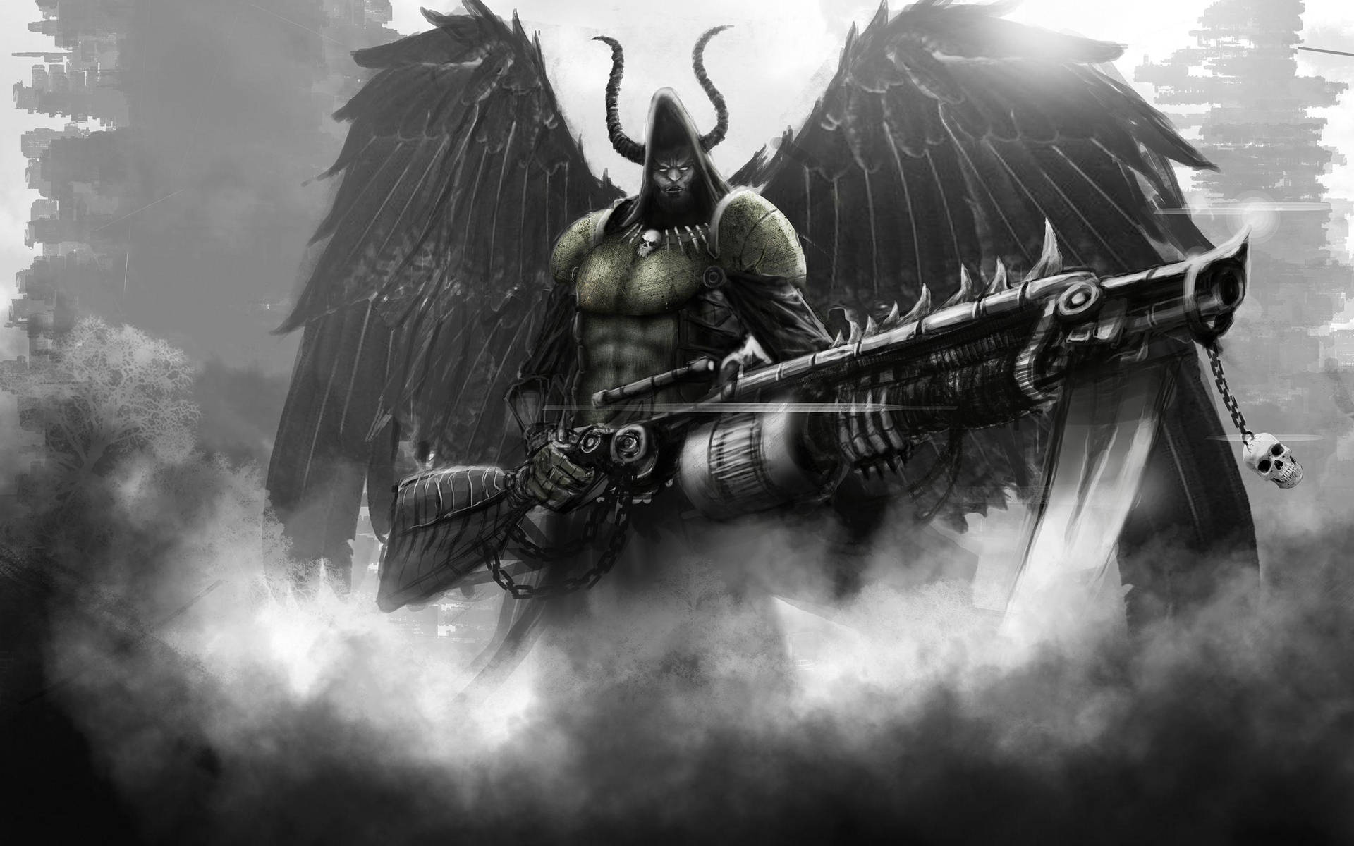 Angel Of Death Fantasy Art Background