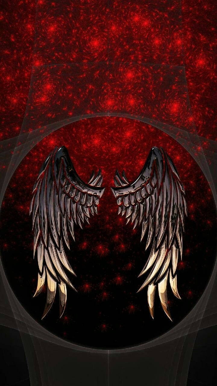 Angel Wings In Red And Black