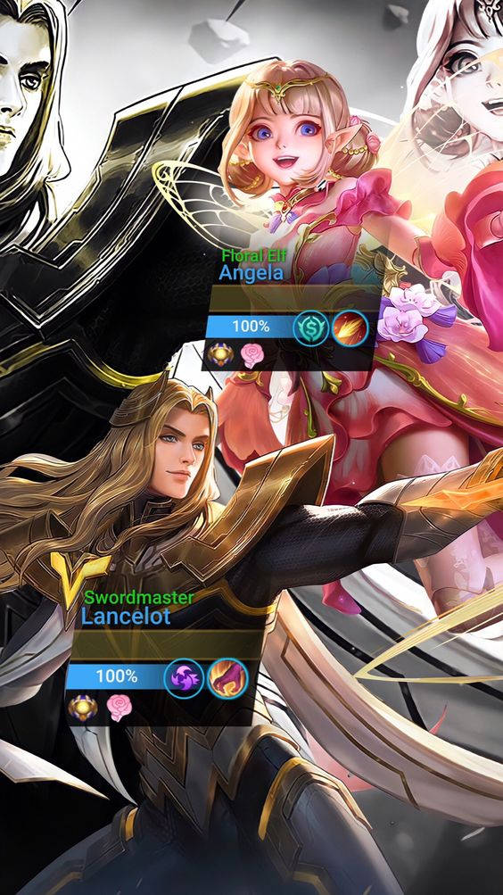 Angela And Lancelot Mobile Legend Battle Entry Background