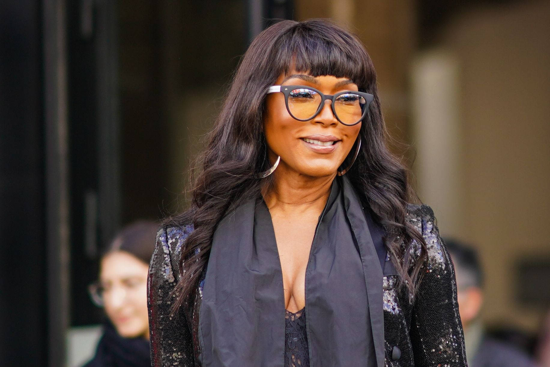 Angela Bassett Paris Fashion Week