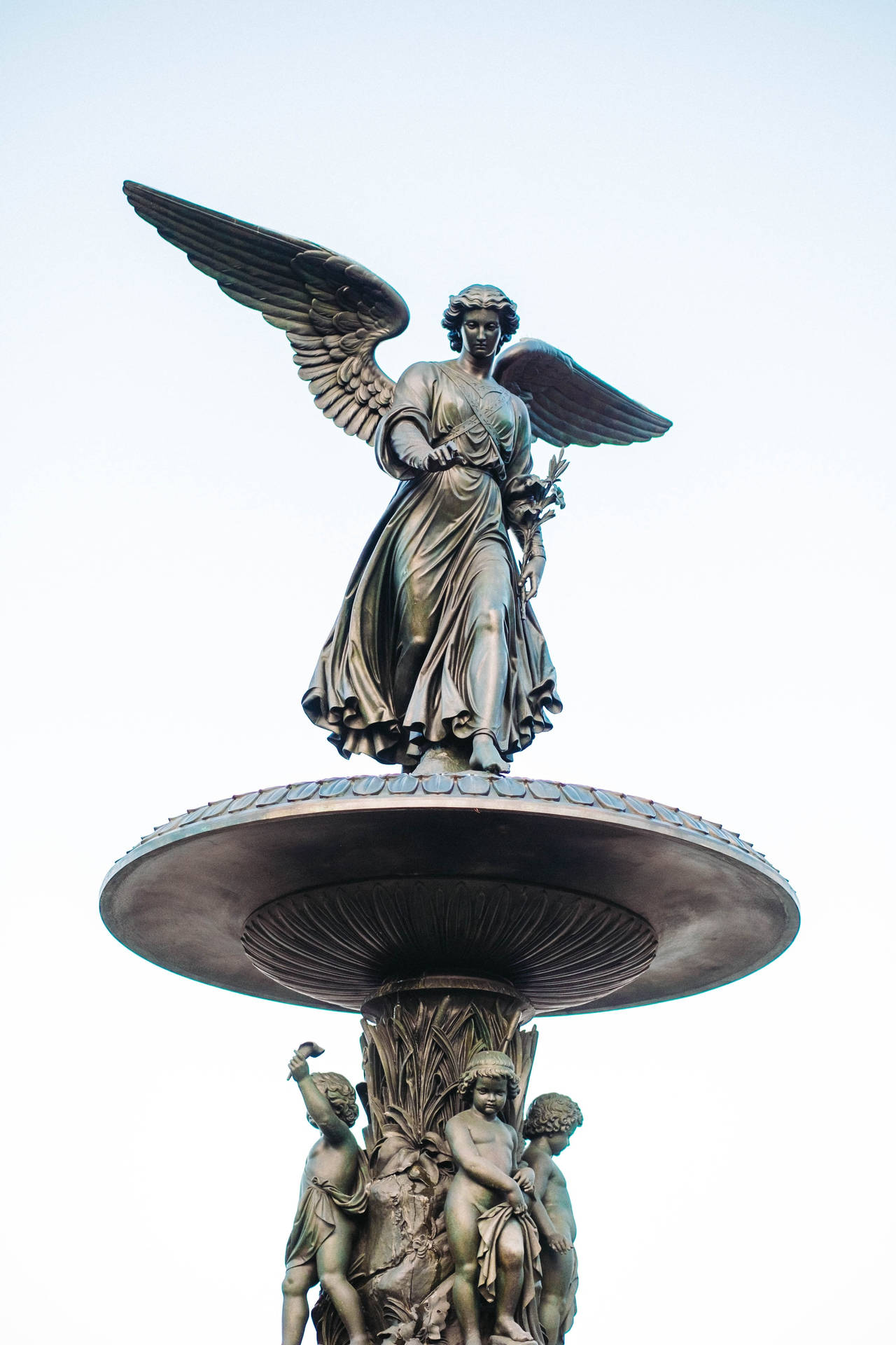 Angelic Statue In Central Park