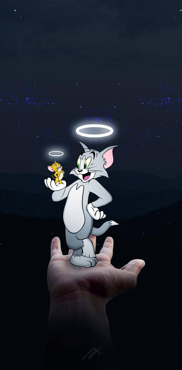 Angelic Tom And Jerry Cartoon Background