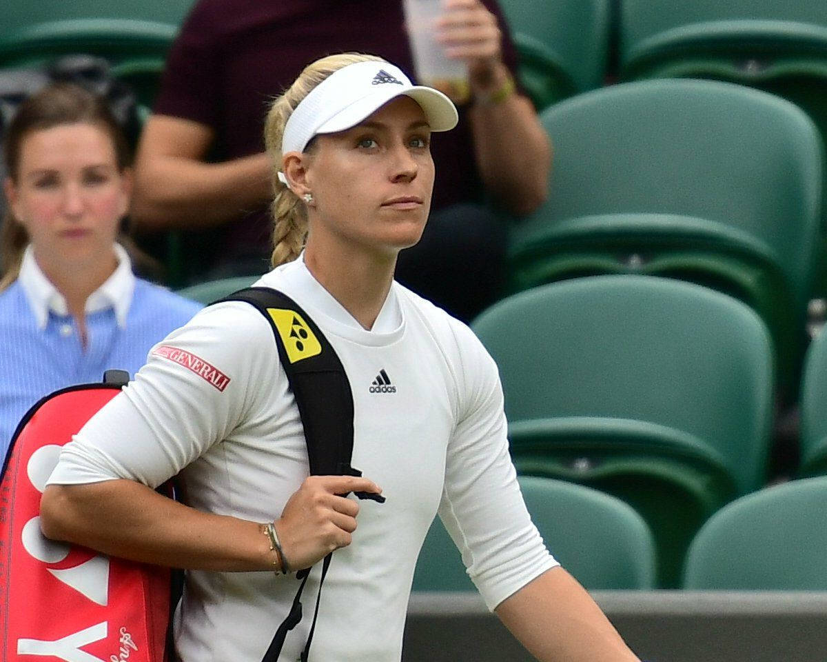 Angelique Kerber After The Game Background