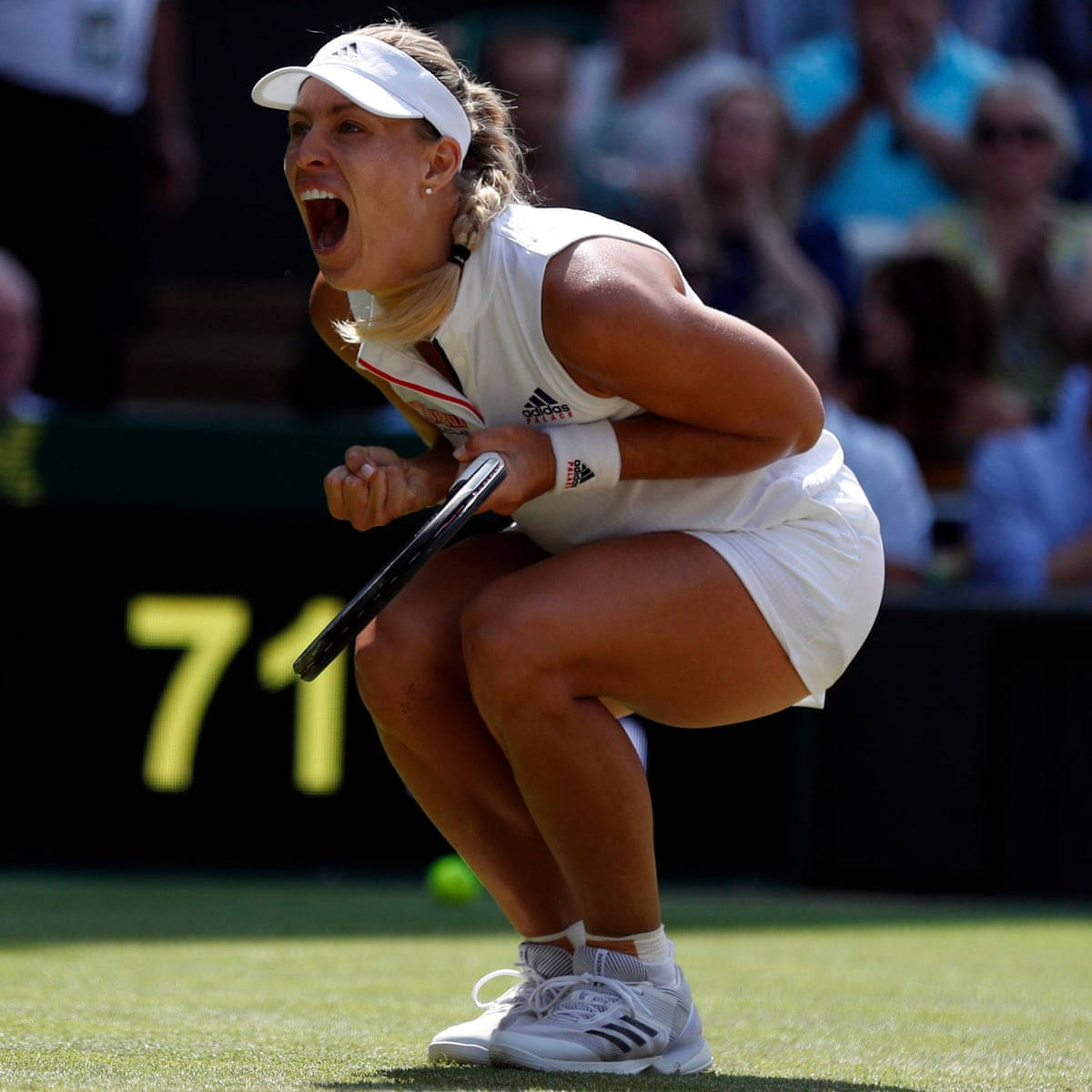 Angelique Kerber Getting Excited Background