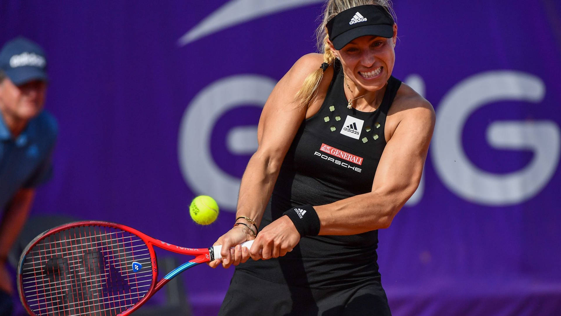 Angelique Kerber's Broad Shoulders Background