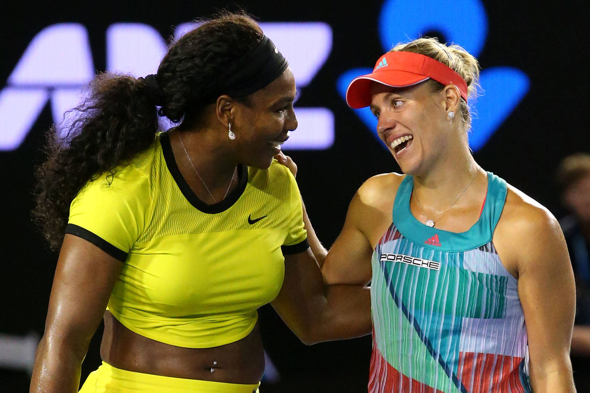 Angelique Kerber Tapping Her Opponent