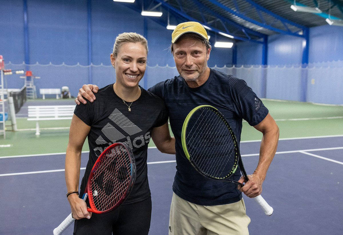 Angelique Kerber With Her Tennis Partner