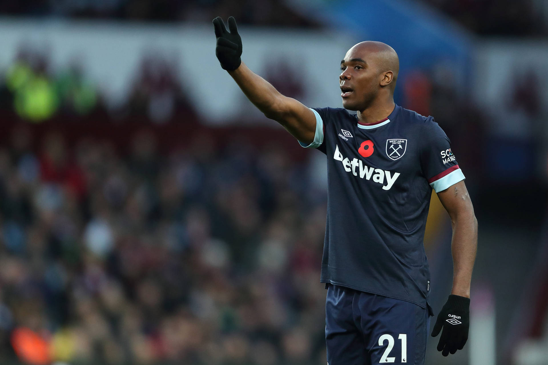 Angelo Ogbonna In Action During The Game Background