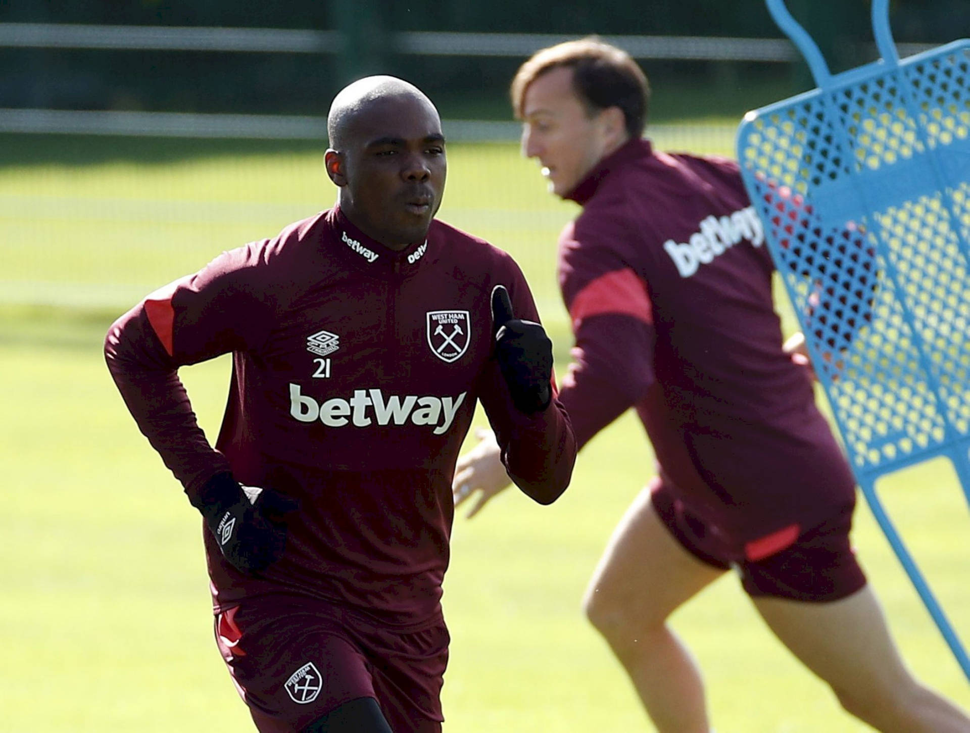 Angelo Ogbonna West Ham Training Session Background