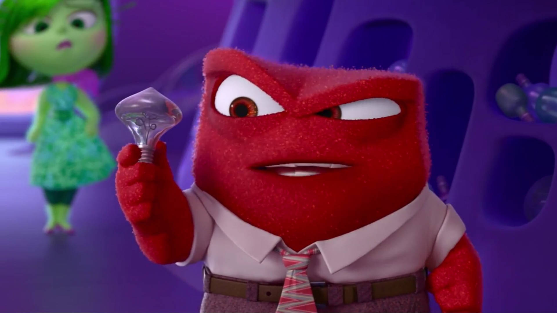 Anger Inside Out Squinting Background