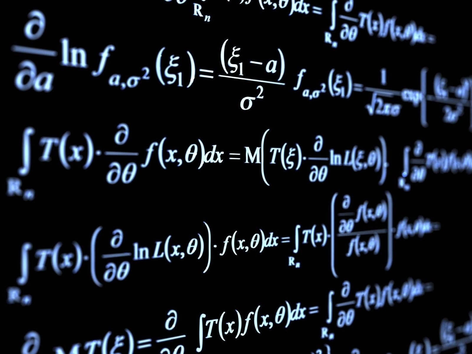 Angled Calculus Math Equations Background
