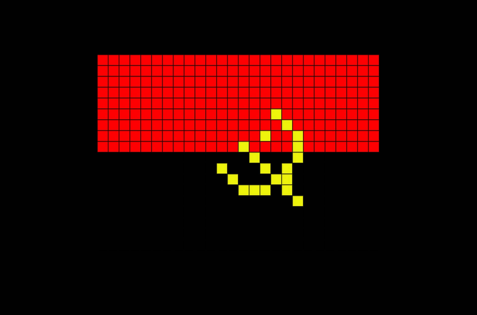 Angola Flag Pixel Art