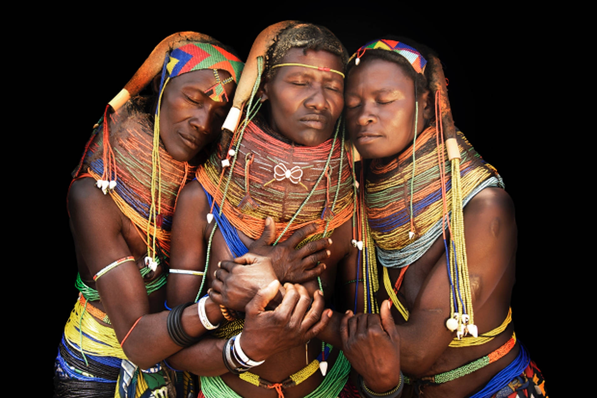 Angola Tribal Women Background