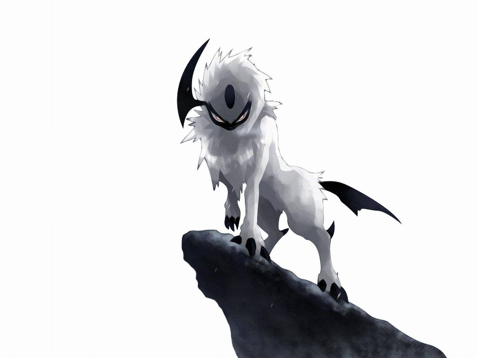 Angry Absol On Cliff