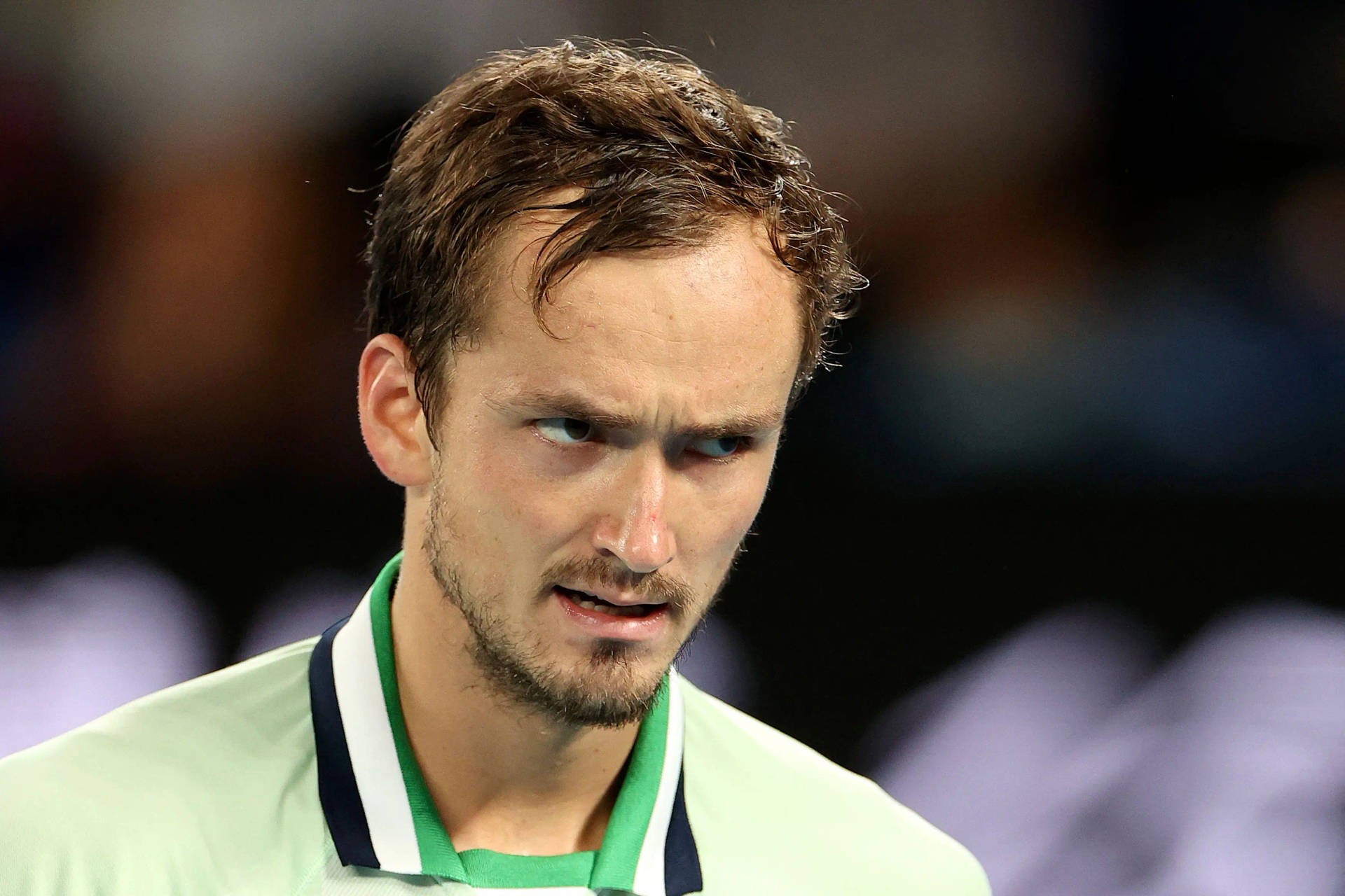 Angry And Serious Daniil Medvedev Background