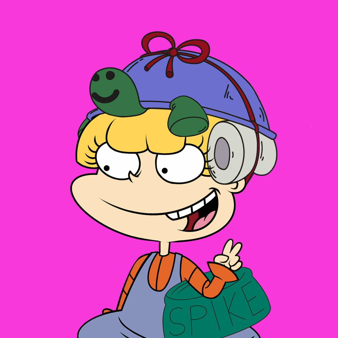 Angry Angelica Turtle Cap Background