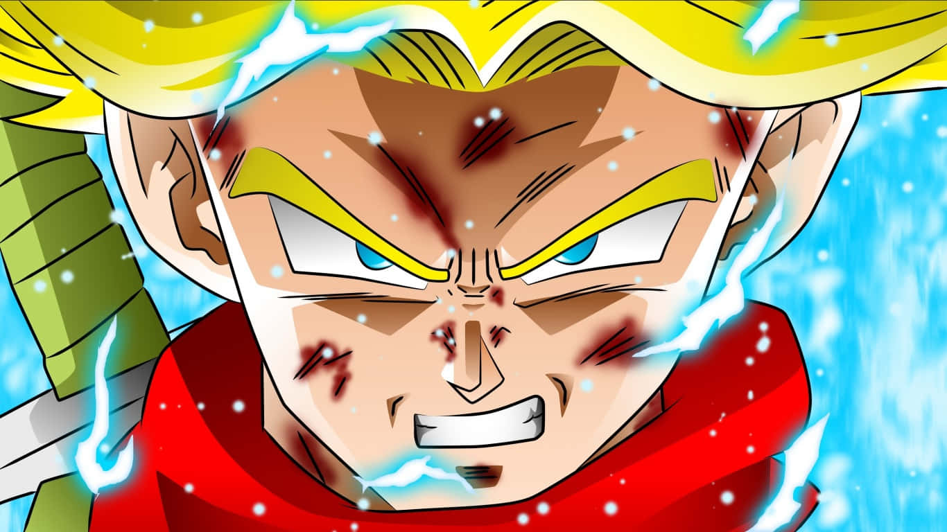 Angry Anime Character Power Up Background