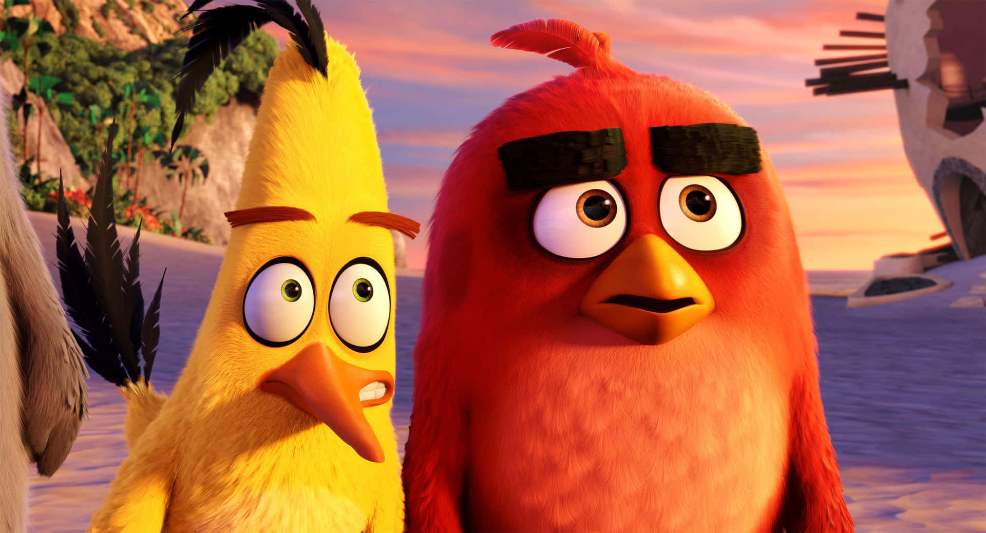 Angry Birds Redand Chuck Sunset Scene