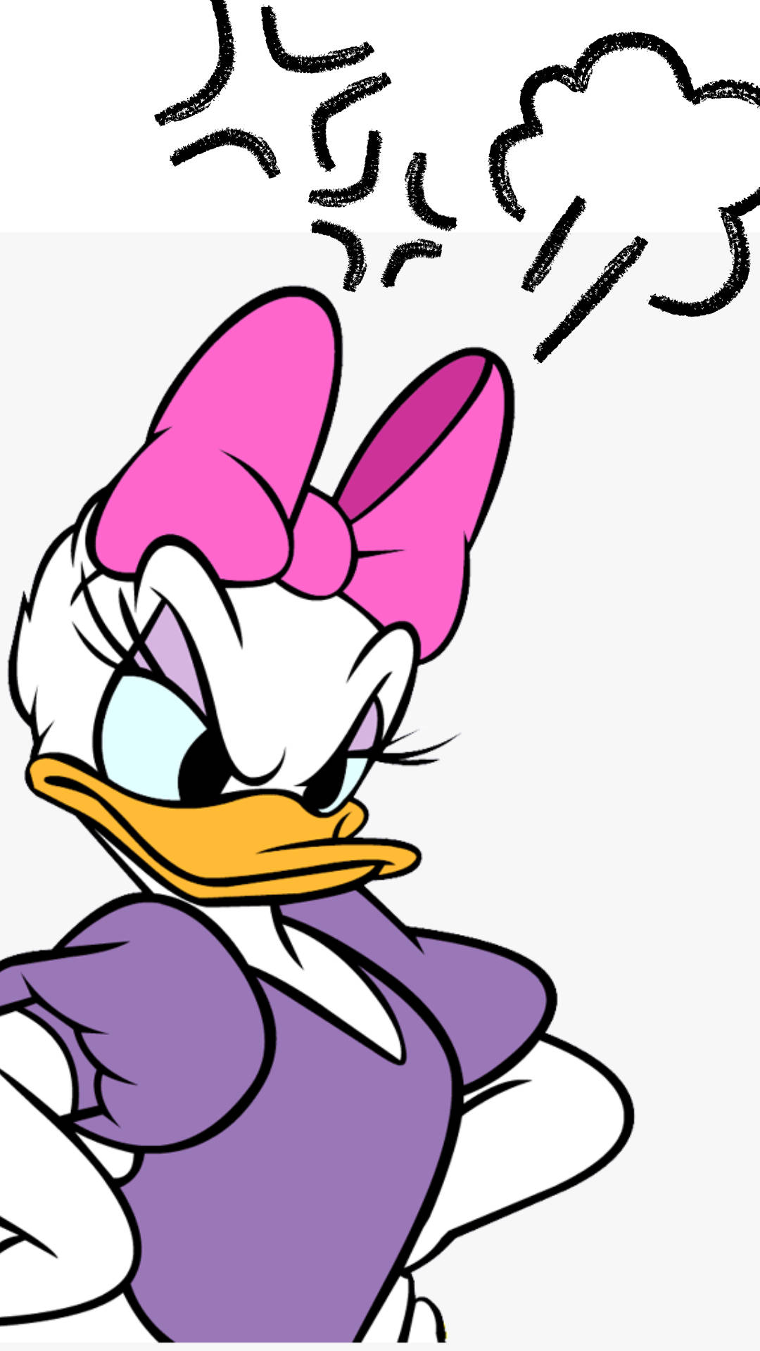 Angry Daisy Duck Background