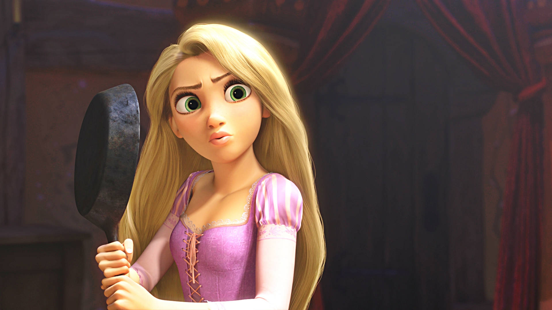 Angry Disney Princess Rapunzel Background