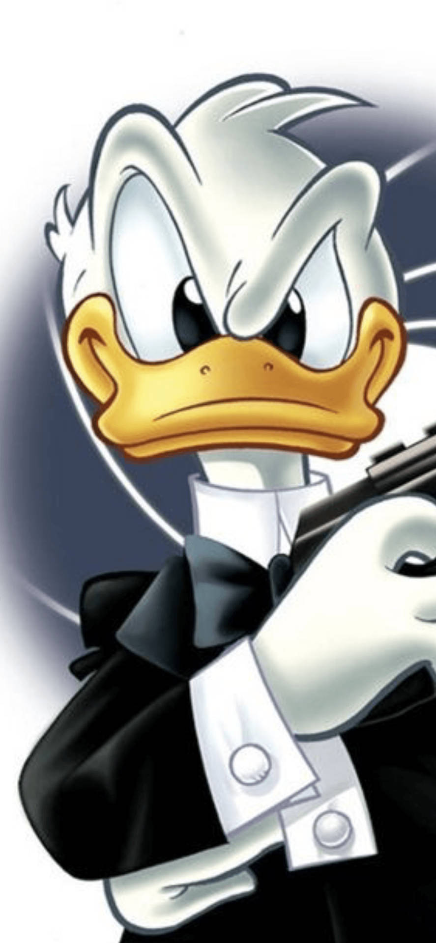 Angry Donald Duck Agent Art Background