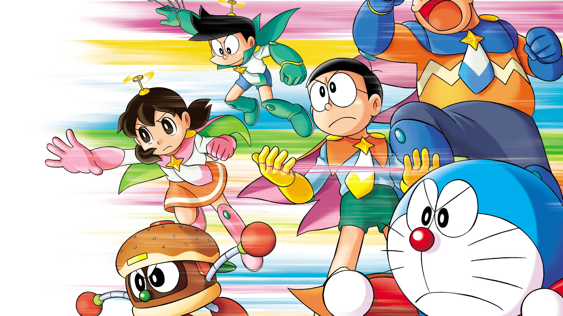 Angry Doraemon 4k Background